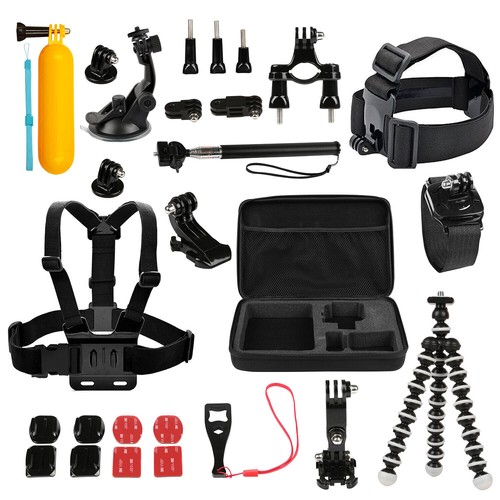 26PCS Accessories Head Chest Bike Mount Kit for Gopro Hero 1/2/3/3+/4/5 Camera