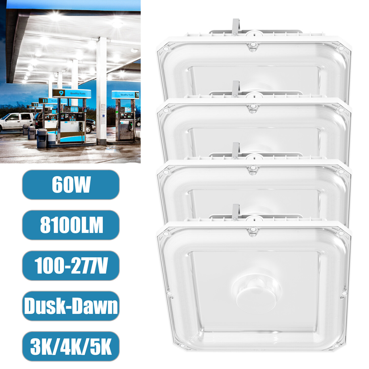 Lights For Gas Station Garage Barn Shop Photocell (4pack)