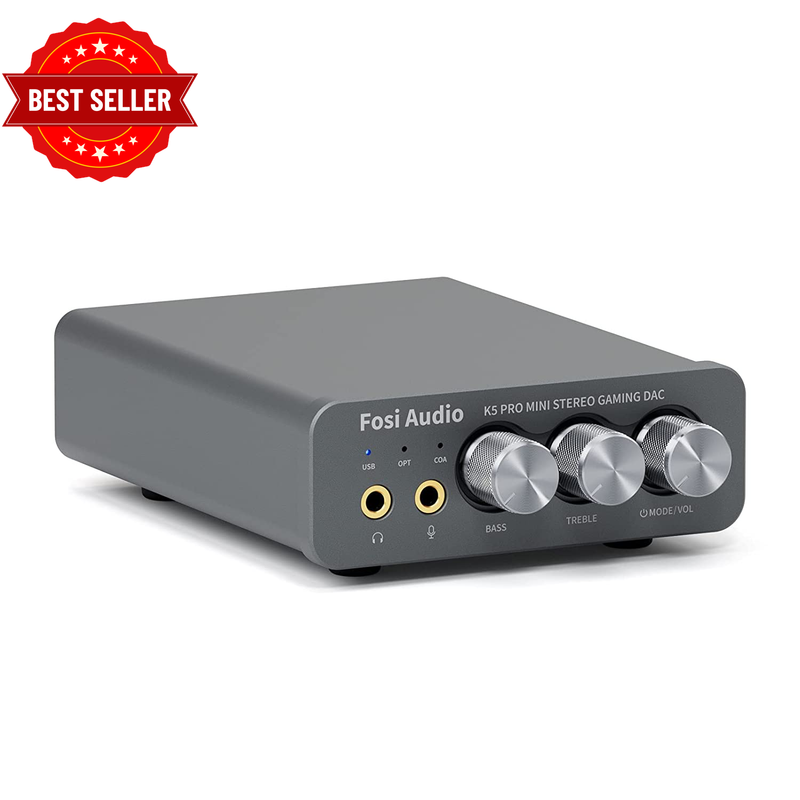 K5 Pro DAC Amp Headphone Amplifier, Mini Hifi Stereo Digital-To-Analog Converter