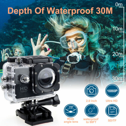 HD 1080P Action/Sport/Waterproof/Go Pro VGA Camera Recorder Helmet Remote Kits