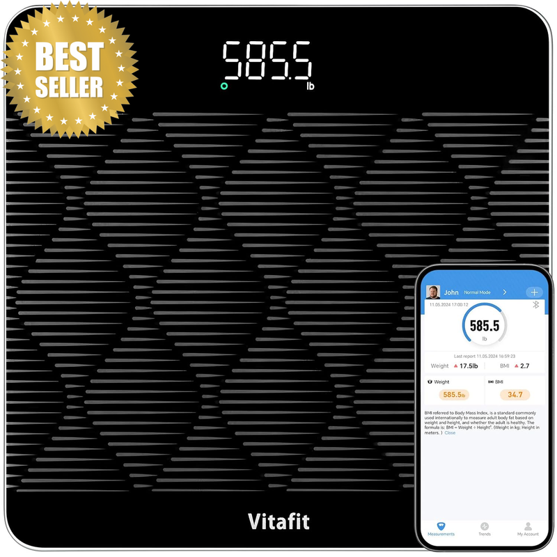 Amazing 300Kg Smart Bathroom Scales in 0.05Kg, High Accuracy Assured by Digital