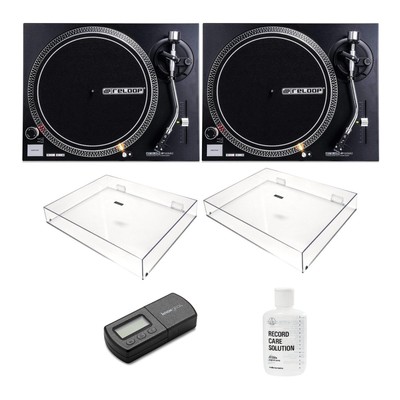 Reloop RP-1000 MK2 Professional Belt Drive Turntable System Pair Bundle