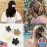 Flower Hair Clips, 8PCS Large Claw Clips for Women Thick Thin Hair, Big Cute Matte Hawaiian Flower Hair Claw Clips for Women Girls Styling Gifts 8 Neutral Colors