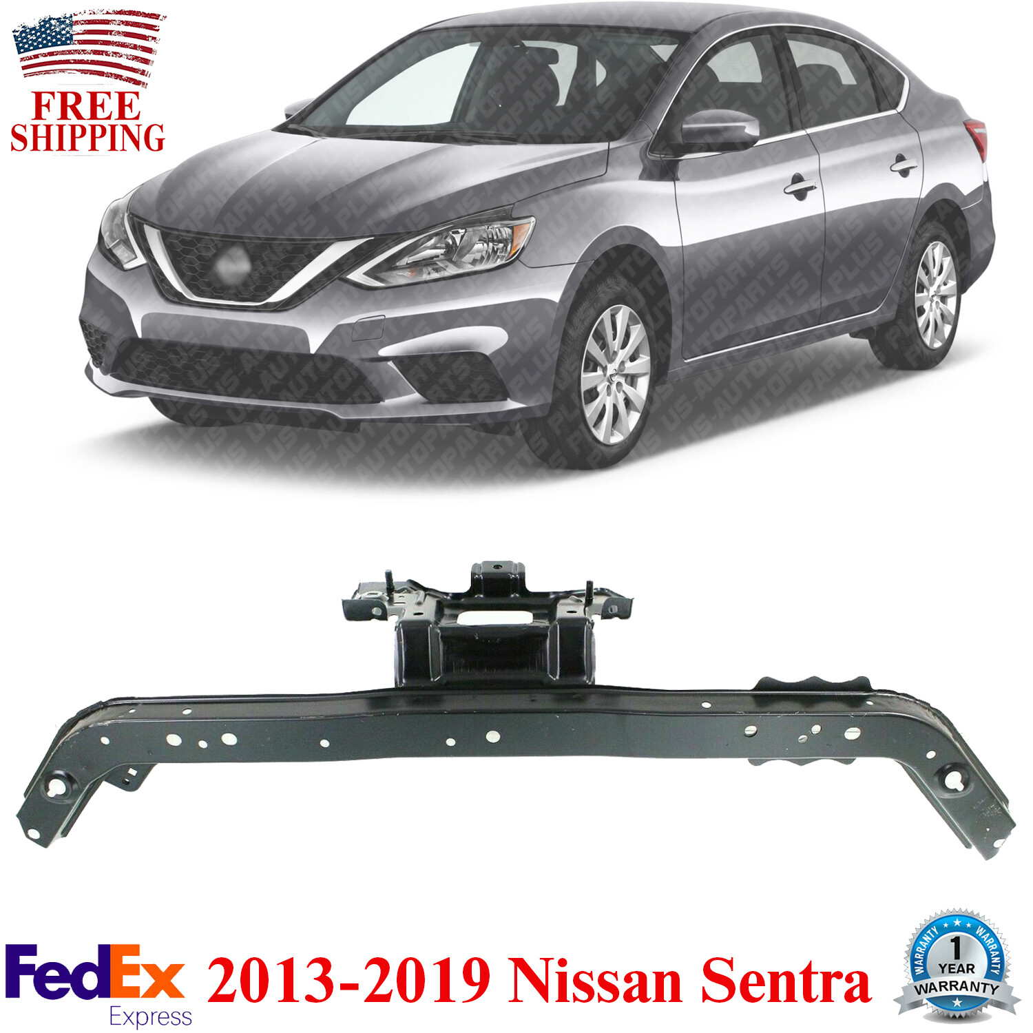 Radiator Support Steel Upper Center Tie Bar For 2013-2019