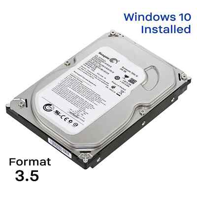 HDD 3.5'' SATA Hard Drive Desktop with Windows 7/Win 10 PRO Installed Legacy