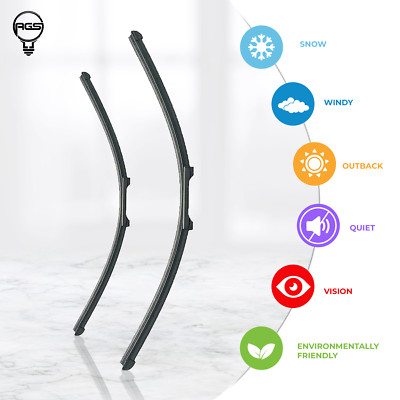 AGS Windscreen Wiper Blade 30'' + 28'' For Renault Espace 4 2014 2015 2016