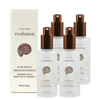 Evolution Serum Argan Hair Smoothing Shine Oil Styling Dry Damage Repair 4 Pack