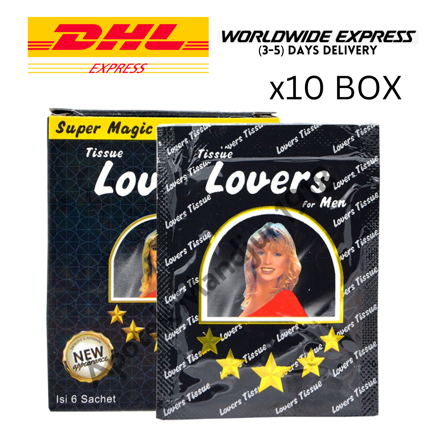 NEW 10 BOX LOVERS Super Magic Man Antiseptic Tissue Longer NEW 10 BOX LOVERS Super Magic Man Antiseptic Tissue Longer