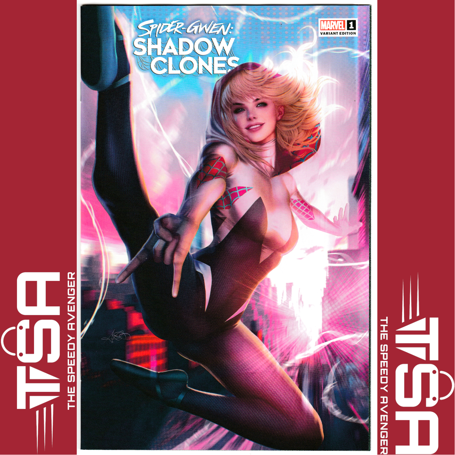 SPIDER-GWEN SHADOW CLONES #1 Ariel Diaz Megacon 2023 Exclusive Variant With COA