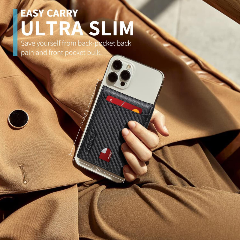 Slim Wallet For Men Minimalist Leather Bifold Rfid Blocking Gift Box