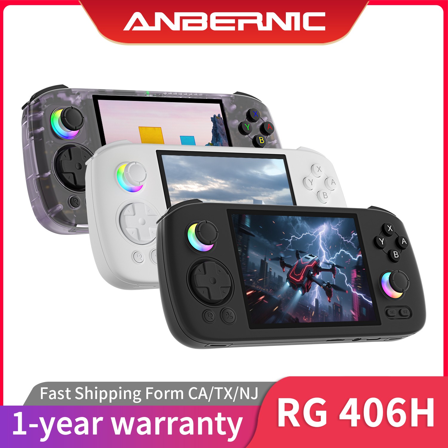 ANBERNIC RG 406H Retro Handheld Game Console Android 13