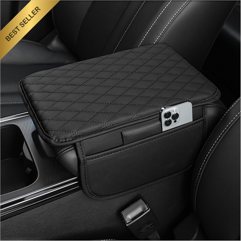 Upgraded Car Center Console Cover,Microfiber Leather Armrest Cover Cushion with