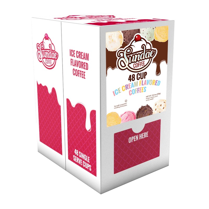 48 Sundae Ice Cream Flavored K-Cups 