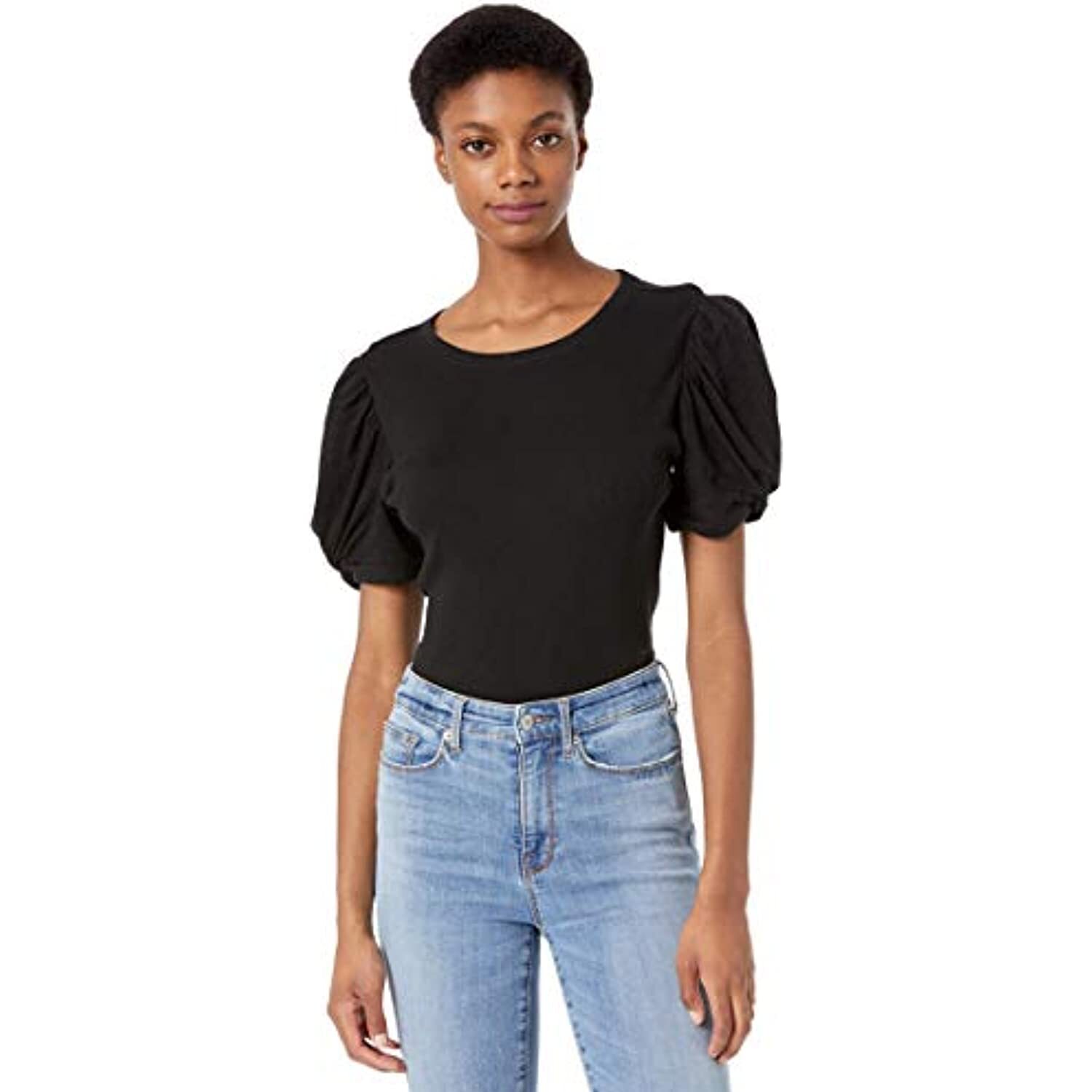 MSRP $49 1.STATE Puff Short Sleeve Ribbed Tee Size Medium