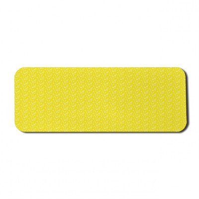 Ambesonne Yellow Tone Rectangle Non-Slip Mousepad, 31'' x 12'' Gaming Size
