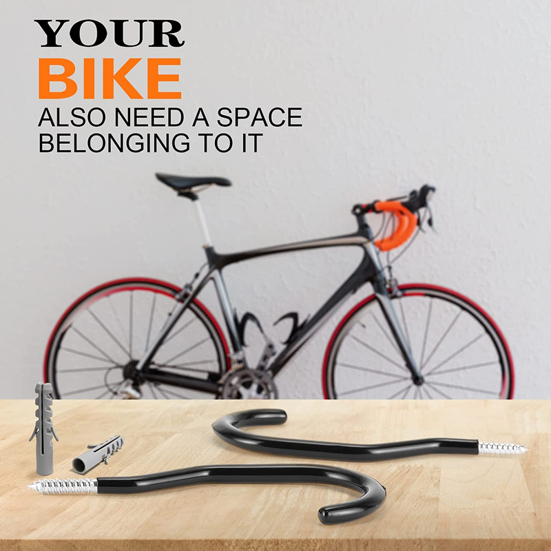 12 Pack Garage Bike Hooks Heavy Duty Ceiling Hooks with Non Slip Coating Utilit