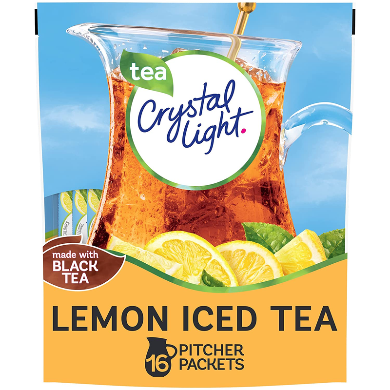 Crystal Light Natural Lemon 16 Pitcher Packs, Iced Tea, 4.26