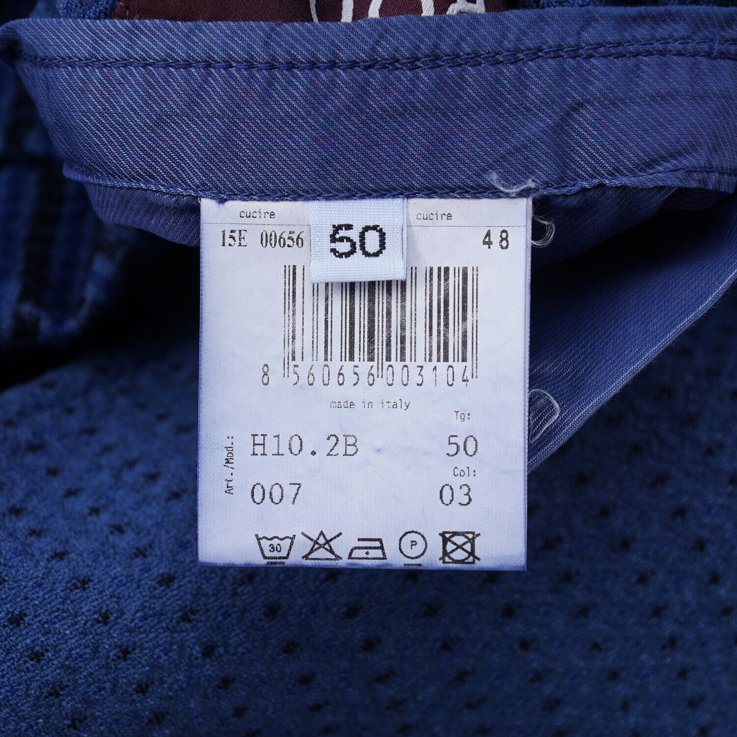 Pre-owned Roda Soft-constructed Mid Blue Dot Print Woven Cotton Sport Coat 40 (eu 50)
