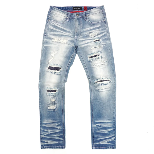 

Мужские джинсы Makobi Light Wash Montego с подкладкой