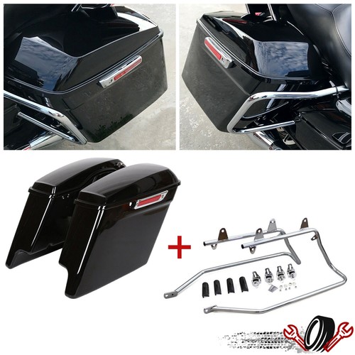 Удлиненные кронштейны для переоборудования седельных сумок для Harley Davidson Fat boy