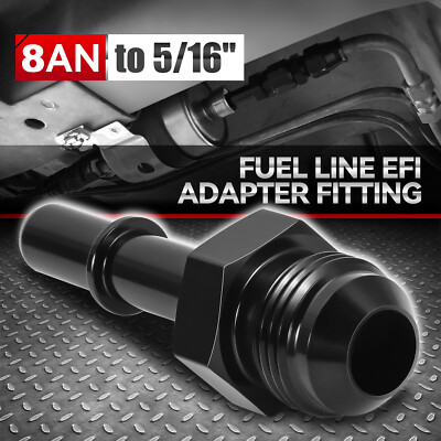 Быстроразъемный алюминиевый переходник EFI для топливопровода 8AN с разъемом 5/16 6061-T6