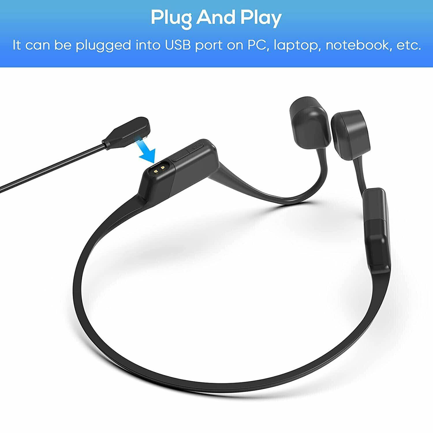 Lot De 2 Câbles Charge USB-C Magnétiques Pour Shokz OpenRun Pro / OpenRun / OpenRun Mini - 60 Cm - 5