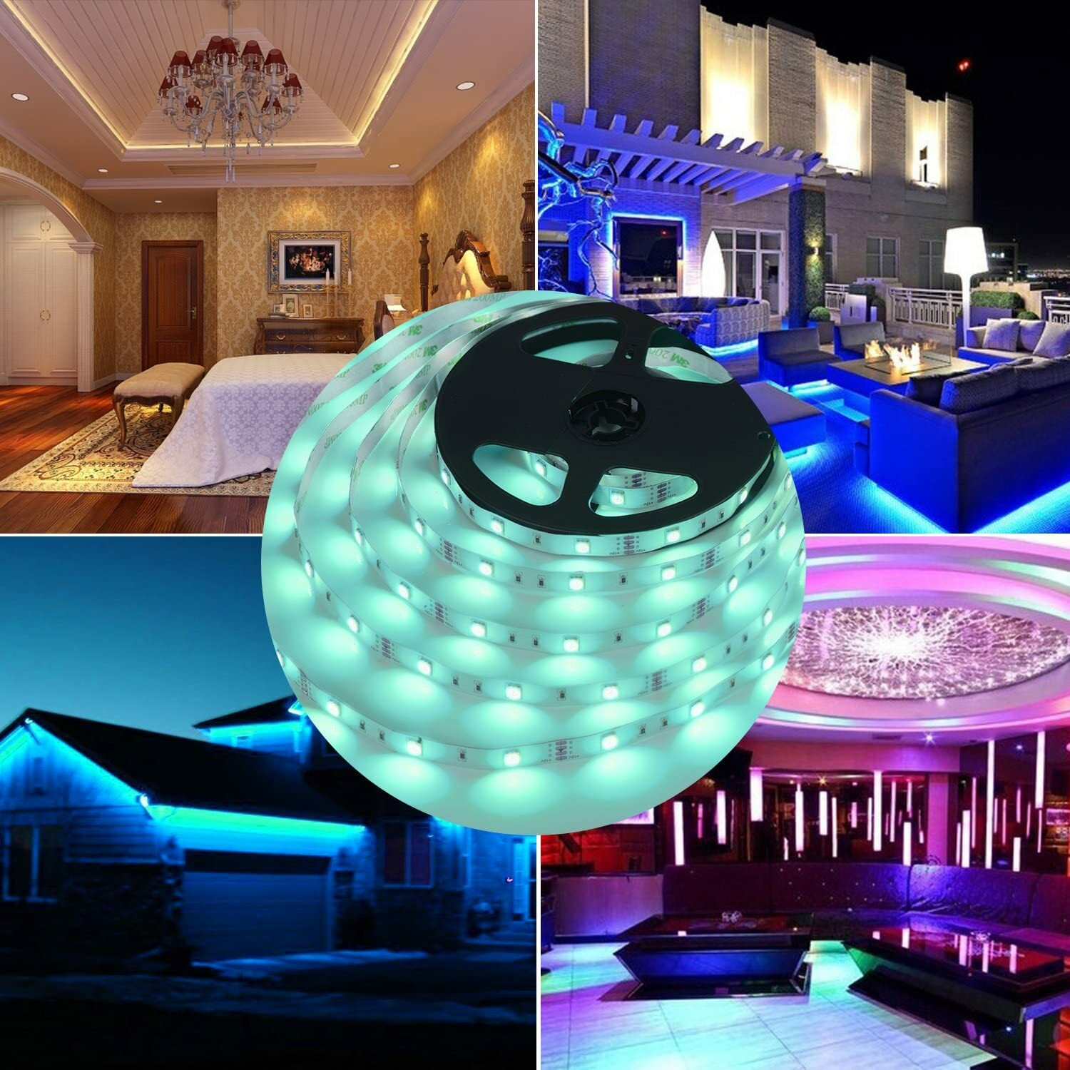 5m Rgb Led Strip Room Haven