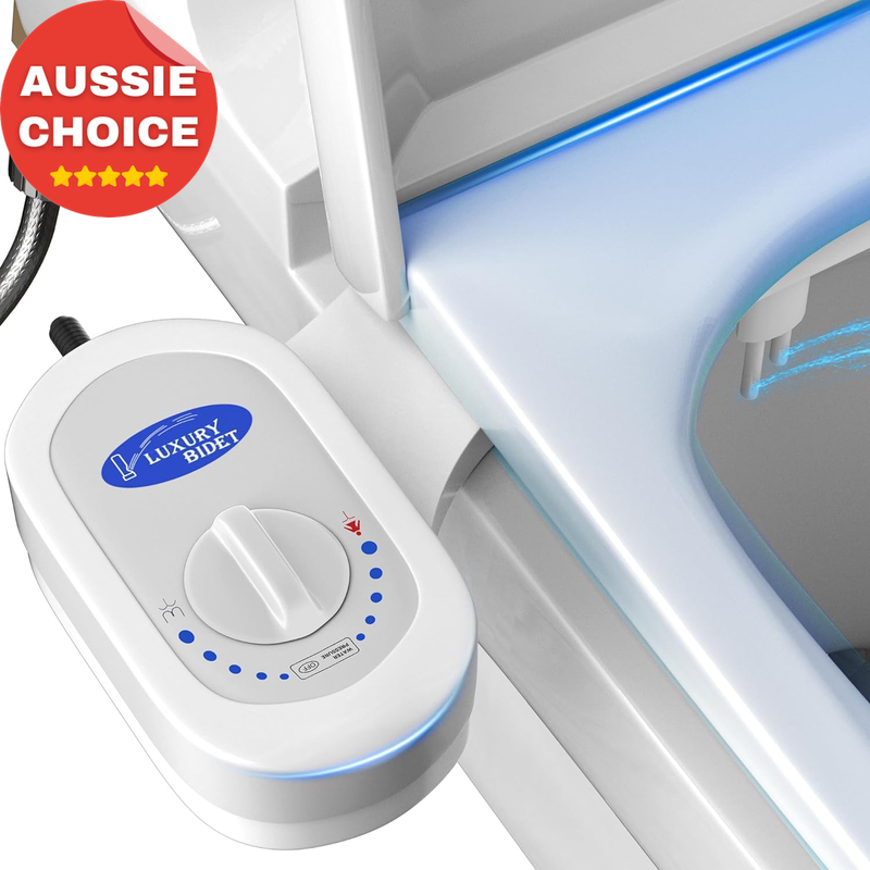 Bidet Toilet Attachment Dual Nozzle Adjustable Fresh Water Non-Electric Sprayer