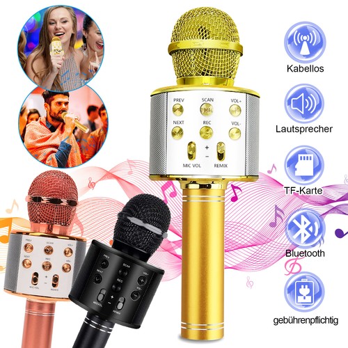 Mikrofone für Kinder MIC Wireless Karaoke Bluetooth Handmikrofon