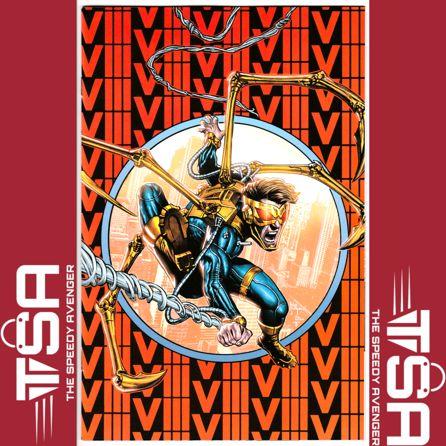 EDGE OF SPIDER-VERSE #1 Mico Suayan ASM 300 Homage Virgin Variant WEAPON VIII