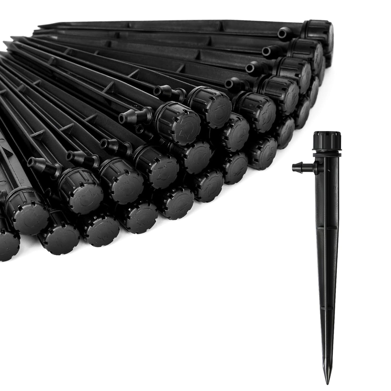 60 Piece Drip Irrigation Emitters 360 Degree for 1/4 Inch Drip Tubing