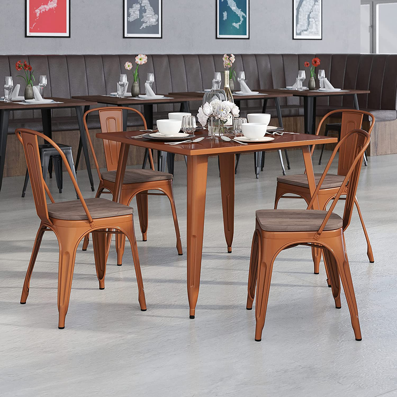 With Wood Seat