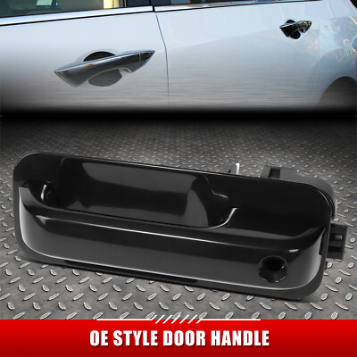 ДЛЯ 15-20 FORD F150 ЧЕРНАЯ ГЛАДКАЯ РУЧКА ТЯГИ ПЕРЕДНЕЙ ЛЕВОЙ БОКОВОЙ ДВЕРИ с ДВЕРНЫМ ЗАМКОМ