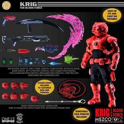 MEZCO TOYZ One:12 Collective MDX Asia Goal Krig The Blood Force MISB