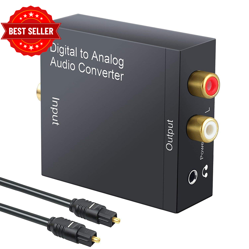 DAC Digital to Analog Converter 192Khz SPDIF Toslink to RCA