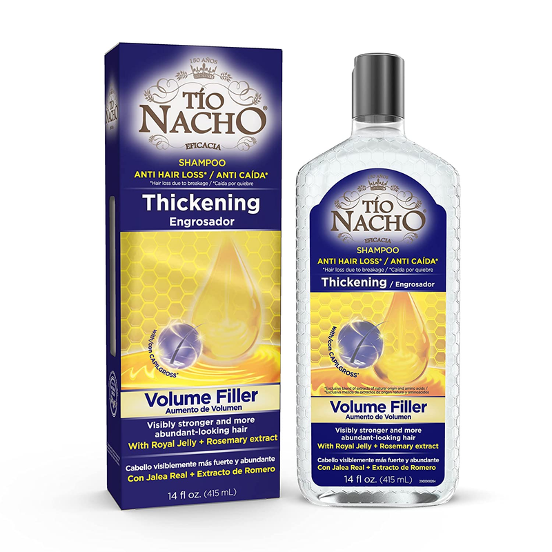 Tio Nacho Anti Hair Loss Thickening Volume Filler Shampoo with Royal Jelly & Ros