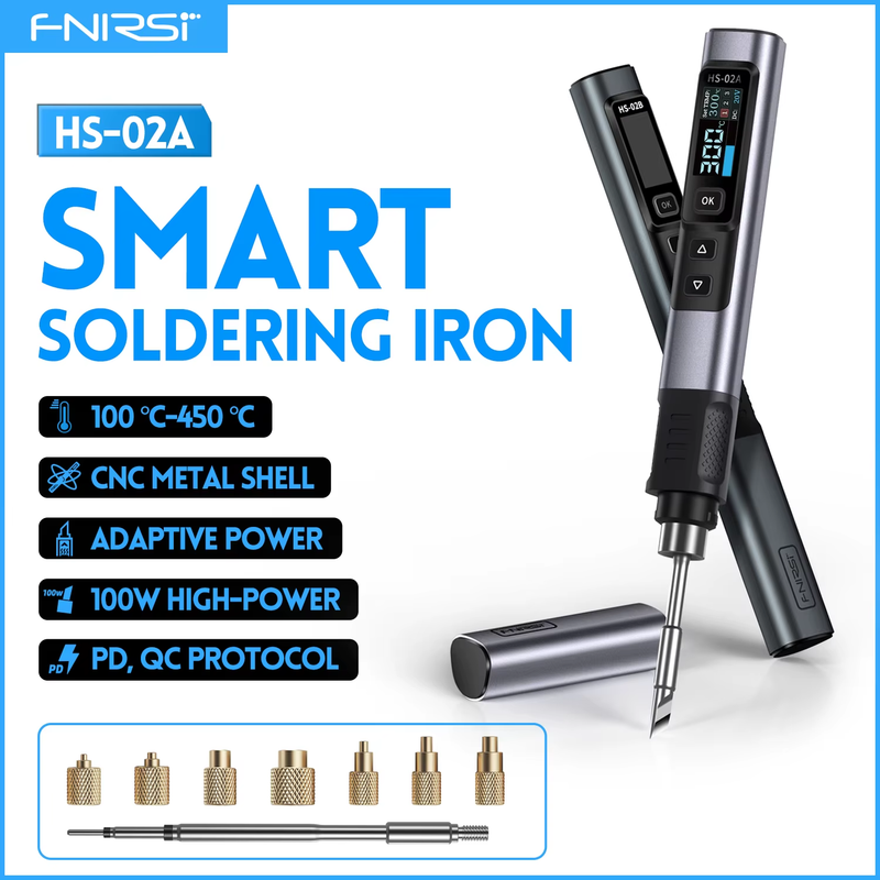 HS-02A Soldering Iron with Heat Insert Nut Tool Kit M2-M8 Embedded Internal Thre