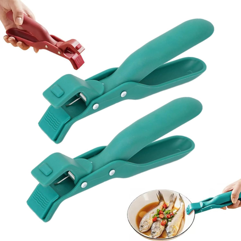 2 Pcs Anti-Scald Bowl Clip, 2026 Upgrade Multi Angle Hot Plate Gripper, Silicone
