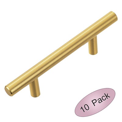 Lizavo 701 030bb Brushed Brass Modern Gold Cabinet Pulls Solid