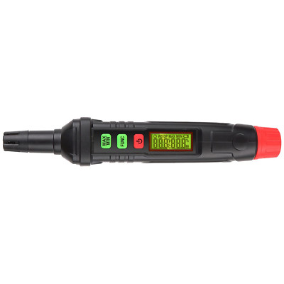 Portable Thermo-Hygrometer 4-in-1 Digital Psychrometer Mini Temperature Humidity