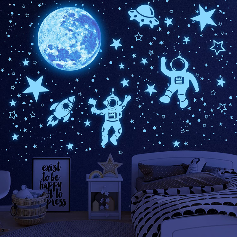 Glow in the Dark Stars for Ceiling 1106Pcs Glow in the Dark Moon