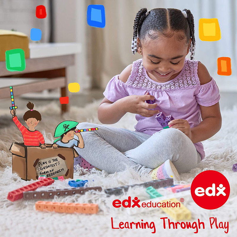 Edxeducation Student Clocks - Set of 6 - Clock for Kids Learning to Tell Time -