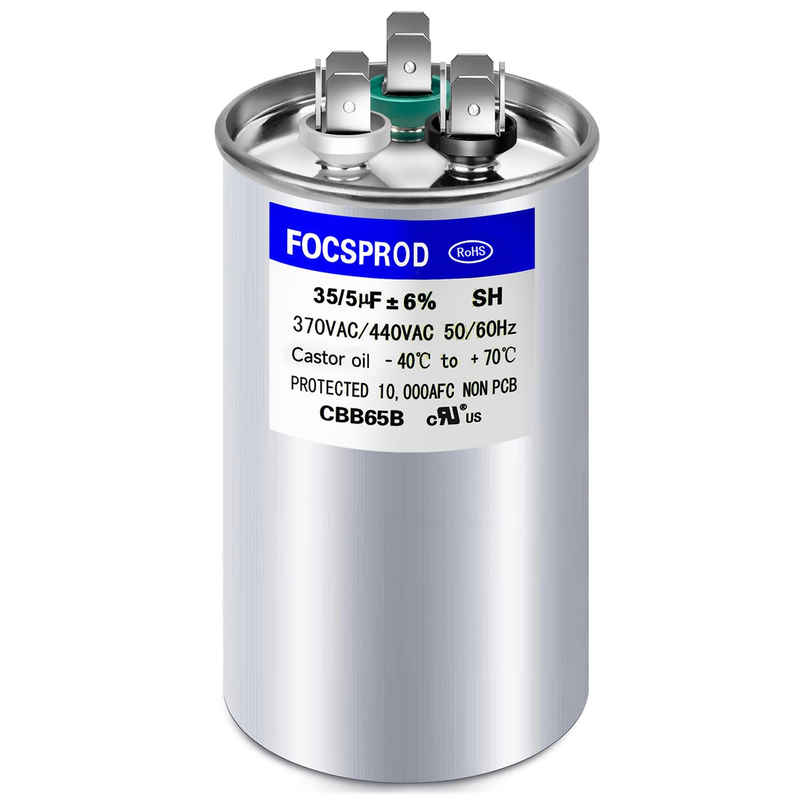 35 5 Uf 370V 440V CBB65 AC Capacitor for HVAC Fan Motor Heat Pump Condenser