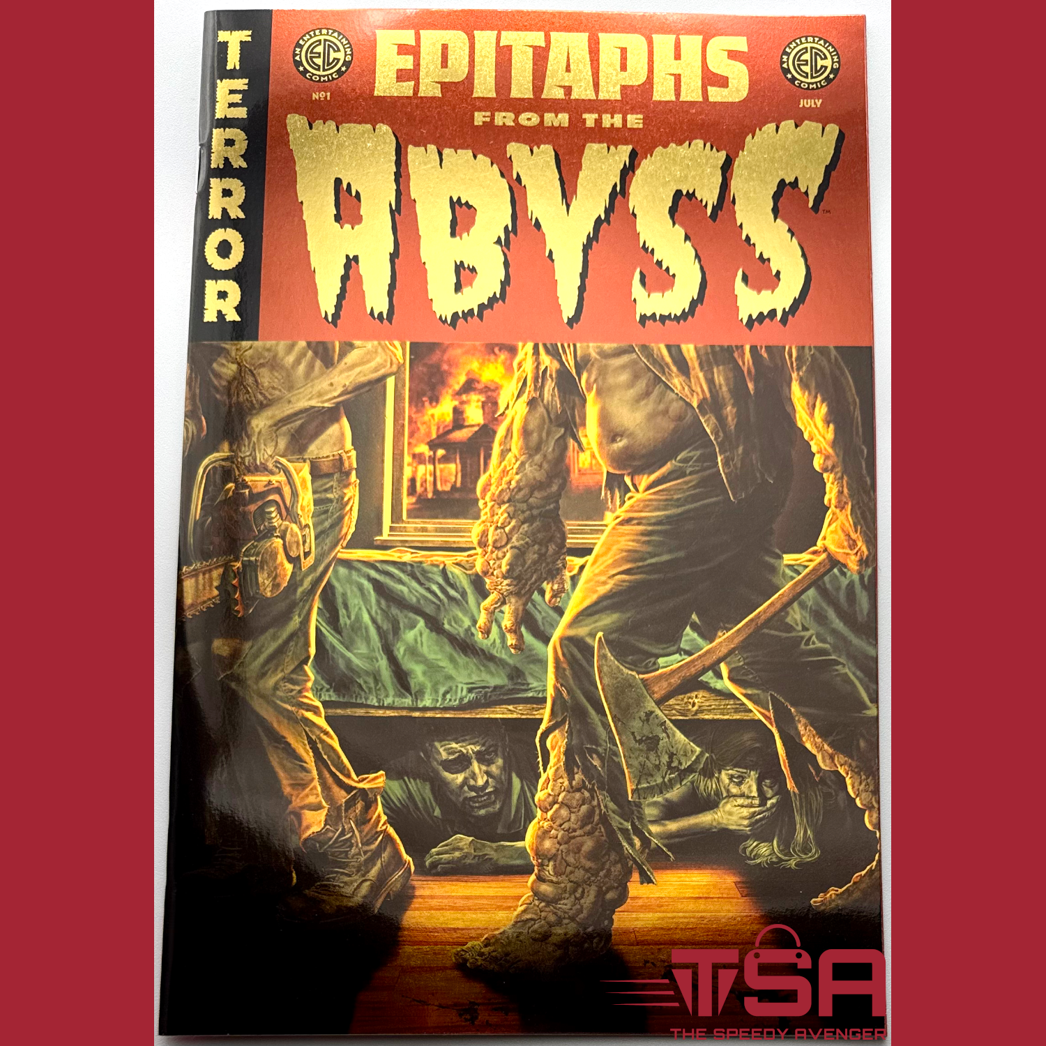 EPITAPHS FROM THE ABYSS #1 Lee Bermejo Gold Foil Variant EC Comics 2024 Oni