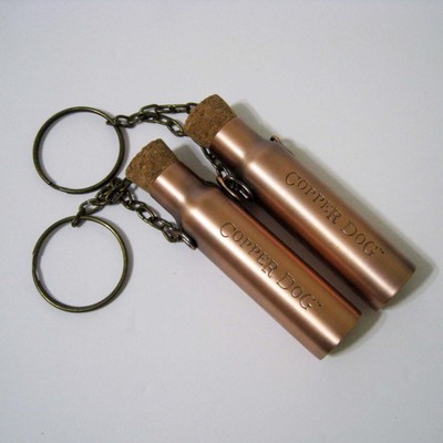 Two (2) COPPER DOG   Whiskey Drink Storage Carriers With Chain - New