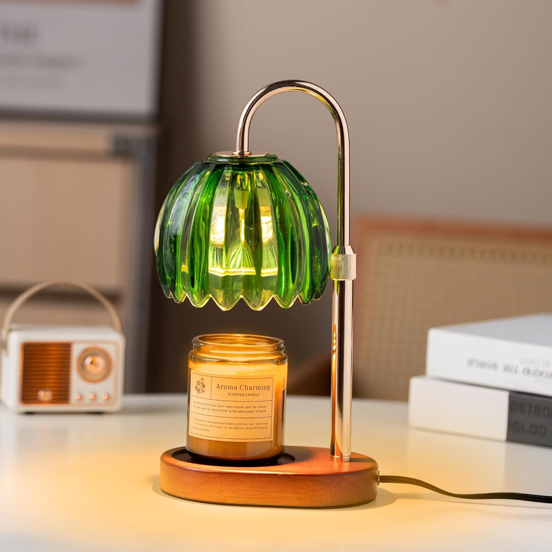 Candle Warmer Lamp with Timer Dimmer Adjustable Height, for New Home Decor,Valen