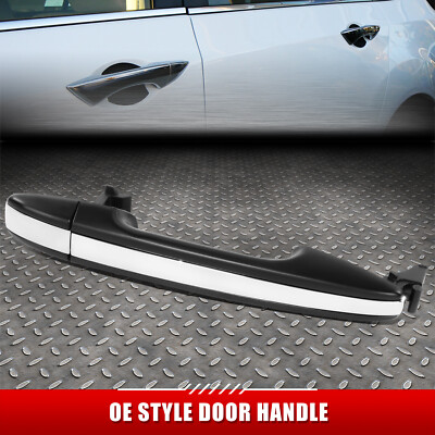 Для 11-14 Toyota Sienna Черная/Хромированная Наружная ручка задней левой/Правой боковой двери