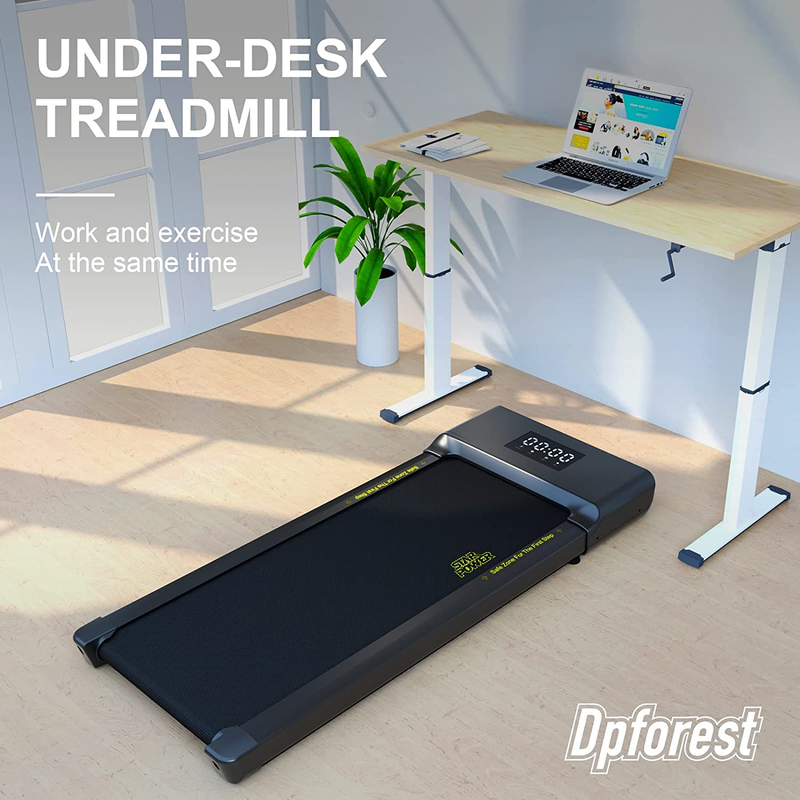 Dpforest Walking Pad, under Desk Treadmill for WFH, Walking Treadmill 2 in 1 for