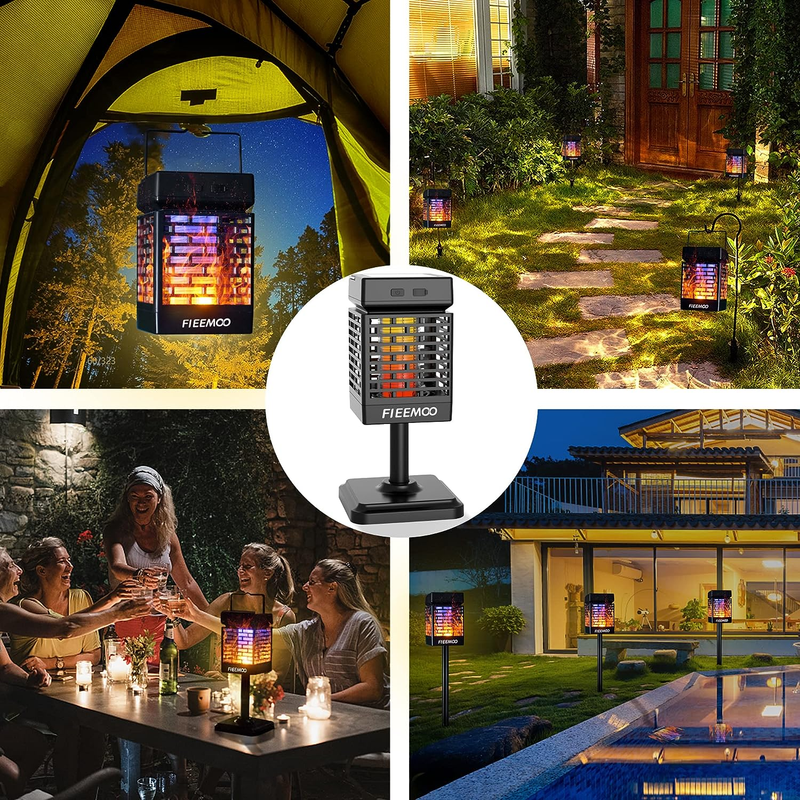 Solar Bug Zapper 3-in-1: Insect Killer & Pathway Light for G