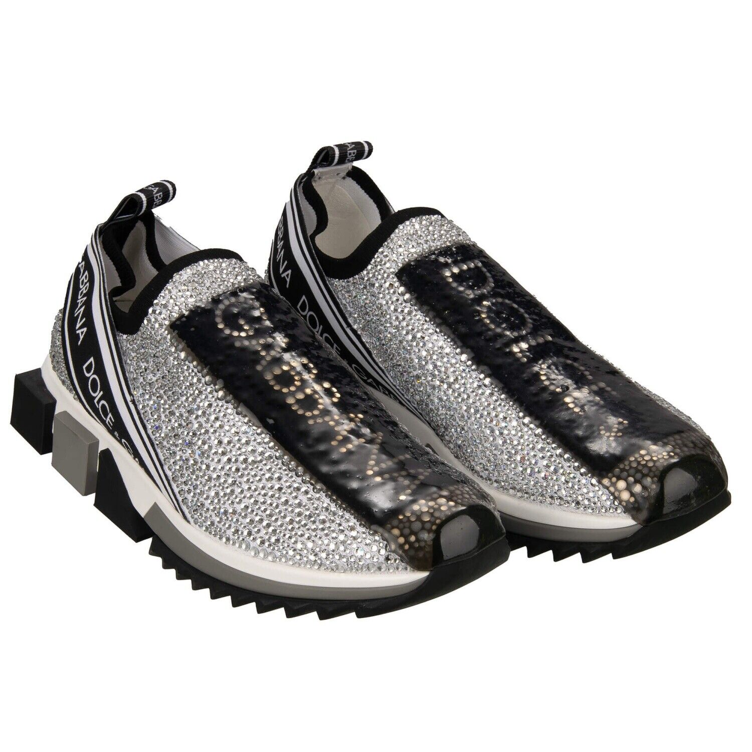DOLCE & GABBANA Crystal DG Logo Slip-On Sneaker SORRENTO DOLCE & GABBANA Crystal DG Logo Slip-On Sneaker SORRENTO